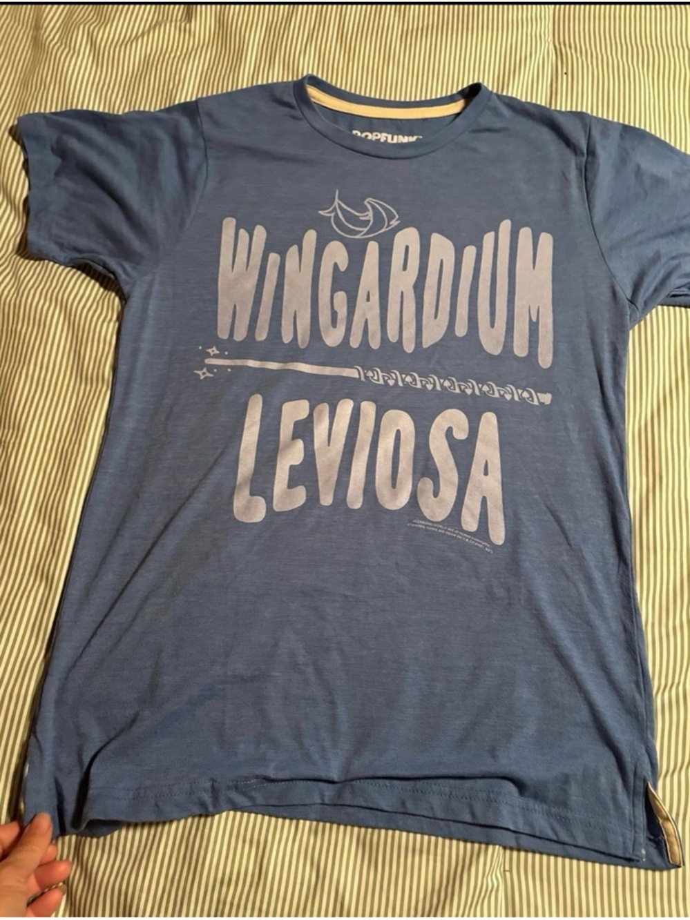 Wingardium Leviosa Graphic Short Sleeve Tee - Blue